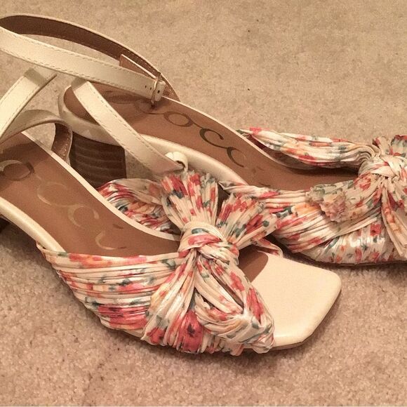 CCOCCI Floral Cara Block Heel Sandals - Picture 4 of 7
